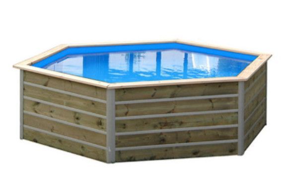 Piscine bois Bohol 460x460x94cm - Photo n°1