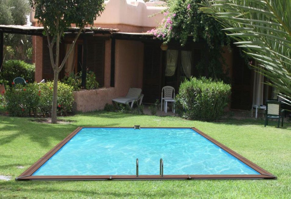 Piscine bois Leros 830x520x147cm - Photo n°1