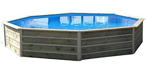Piscine bois Panay 460x460x58cm - Photo n°1