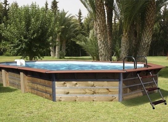 Piscine bois Sabtang 510x320x129cm - Photo n°1