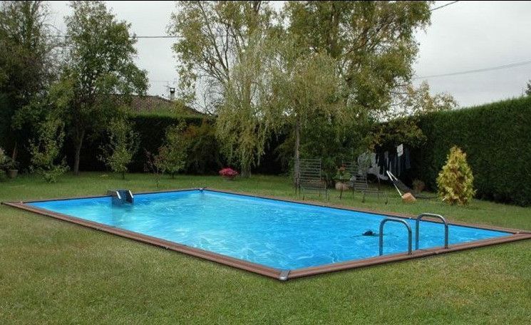 Piscine bois Veli 680x370x129cm - Photo n°1