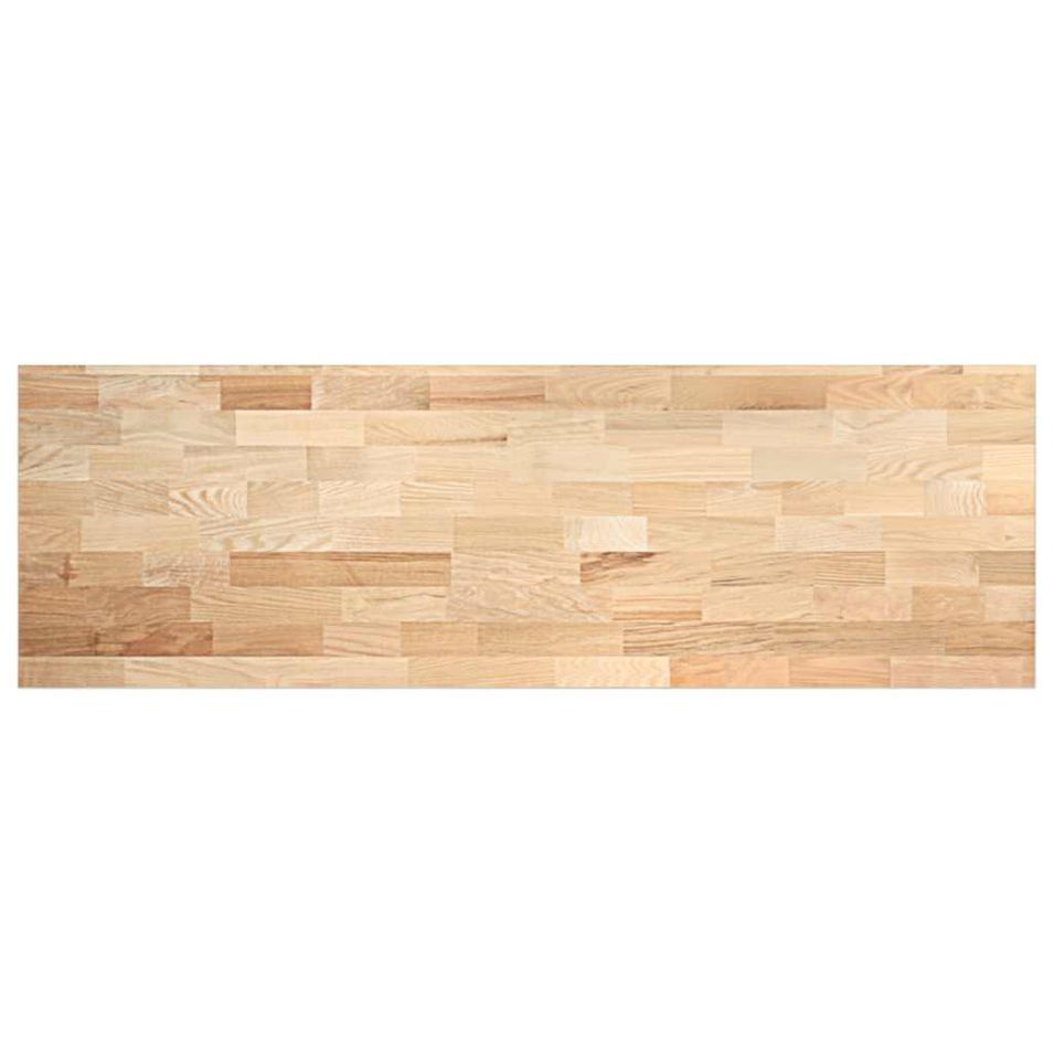 Plan de travail de cuisine bois de chêne massif rectangulaire - Photo n°1