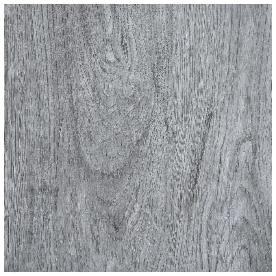 Planches de plancher autoadhésives 5,11 m² PVC Gris clair - Photo n°1