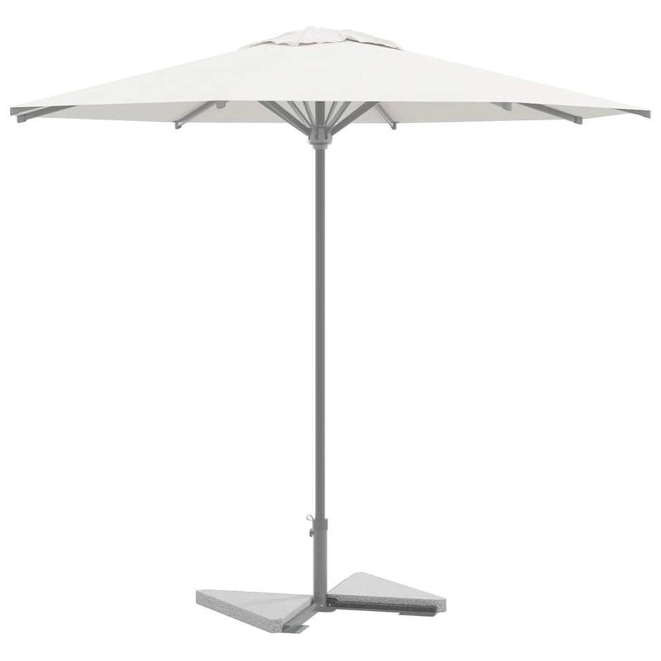 Plaques de poids de parasol 2 pcs triangulaire granit gris 14kg - Photo n°1