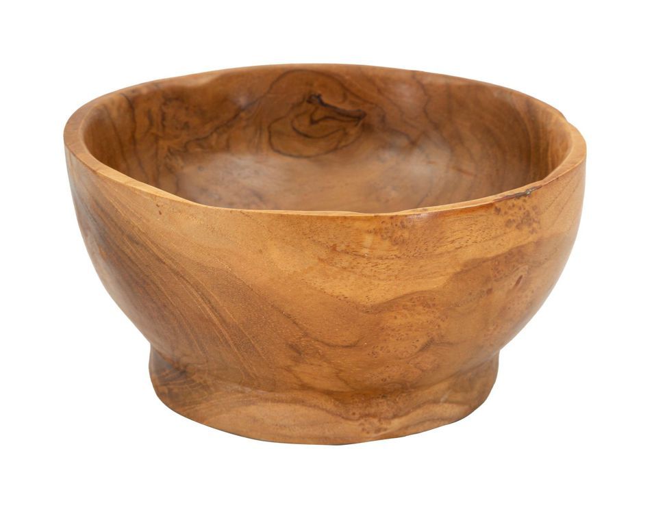 Plateau butot en teck cm ø 15x8 - Photo n°1