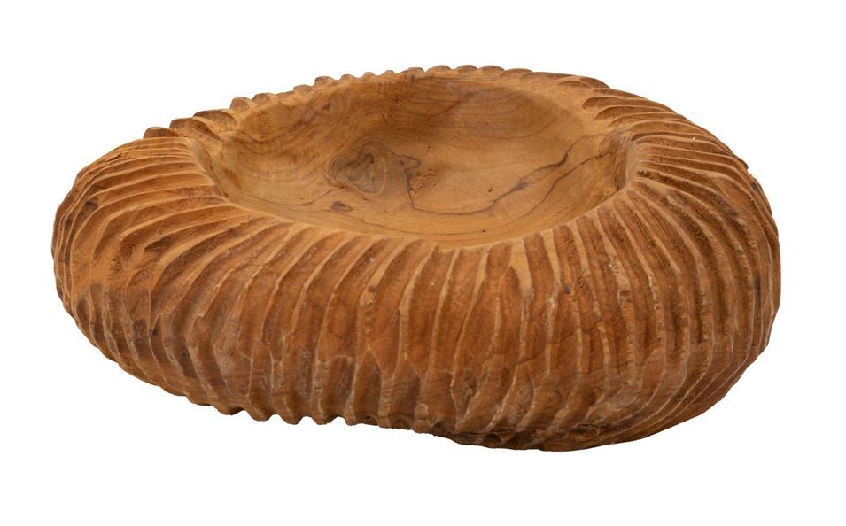 Plateau garit teck cm ø 32x11 - Photo n°1