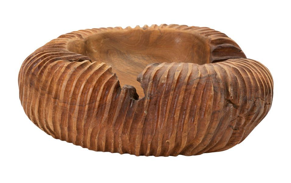 Plateau garit teck cm 37x40x16 - Photo n°1