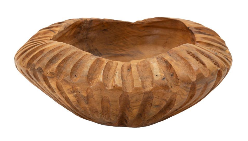 Plateau geris teck cm ø 19x8 - Photo n°1