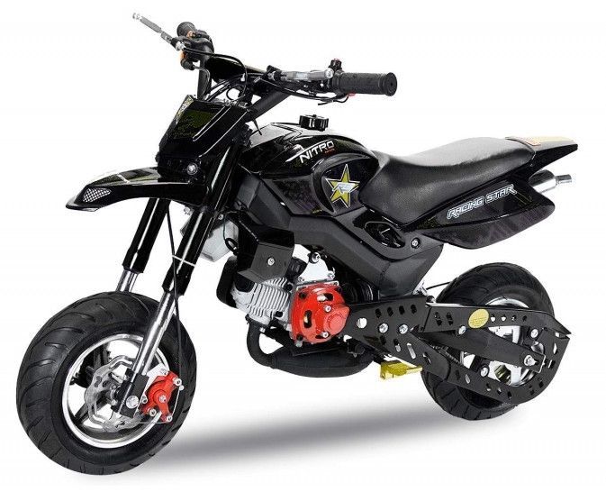 Pocket bike 49cc Sport Hobbit 6,5/6,5 noir - Photo n°1