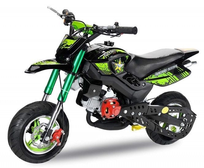 Pocket bike 49cc Sport Hobbit 6,5/6,5 verte - Photo n°1