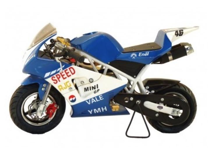 Pocket piste Racing 50cc bleu - Photo n°1