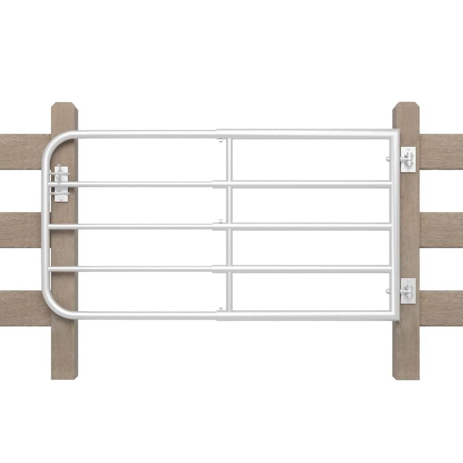 Portail de clôture de champ à 5 barres 170 x 90 cm - Photo n°1