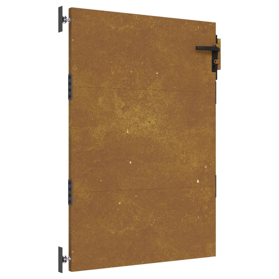 Portail de jardin 85x125 cm acier corten - Photo n°1