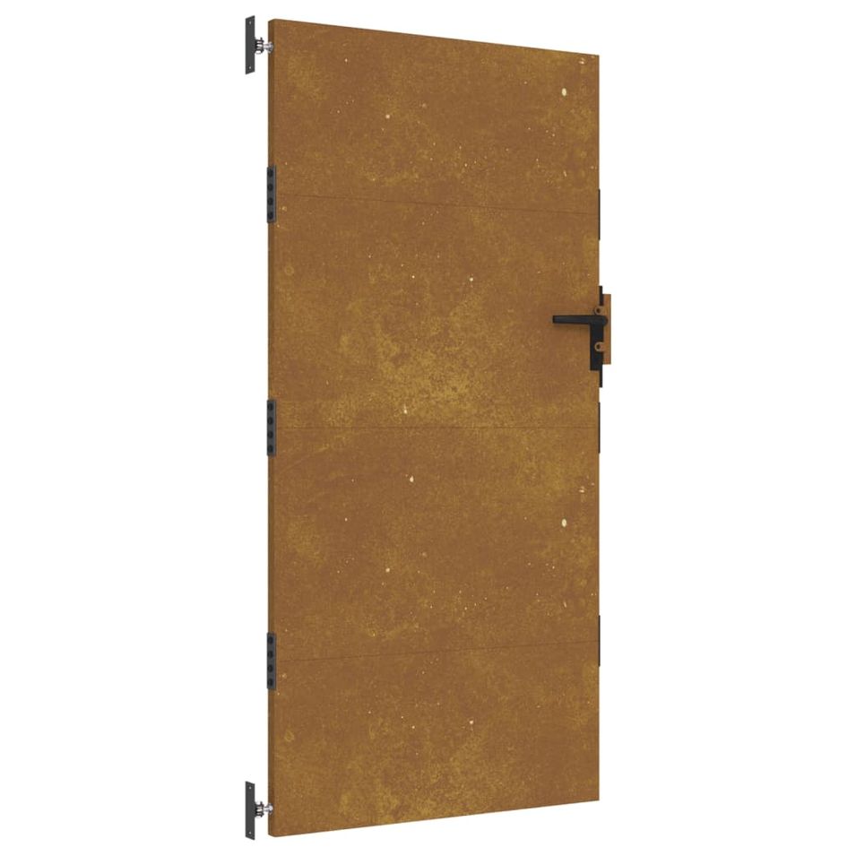 Portail de jardin 85x175 cm acier corten - Photo n°1