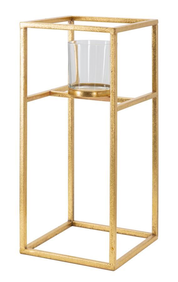 Porte-bougie élégant 15x15x35 cm - Photo n°1