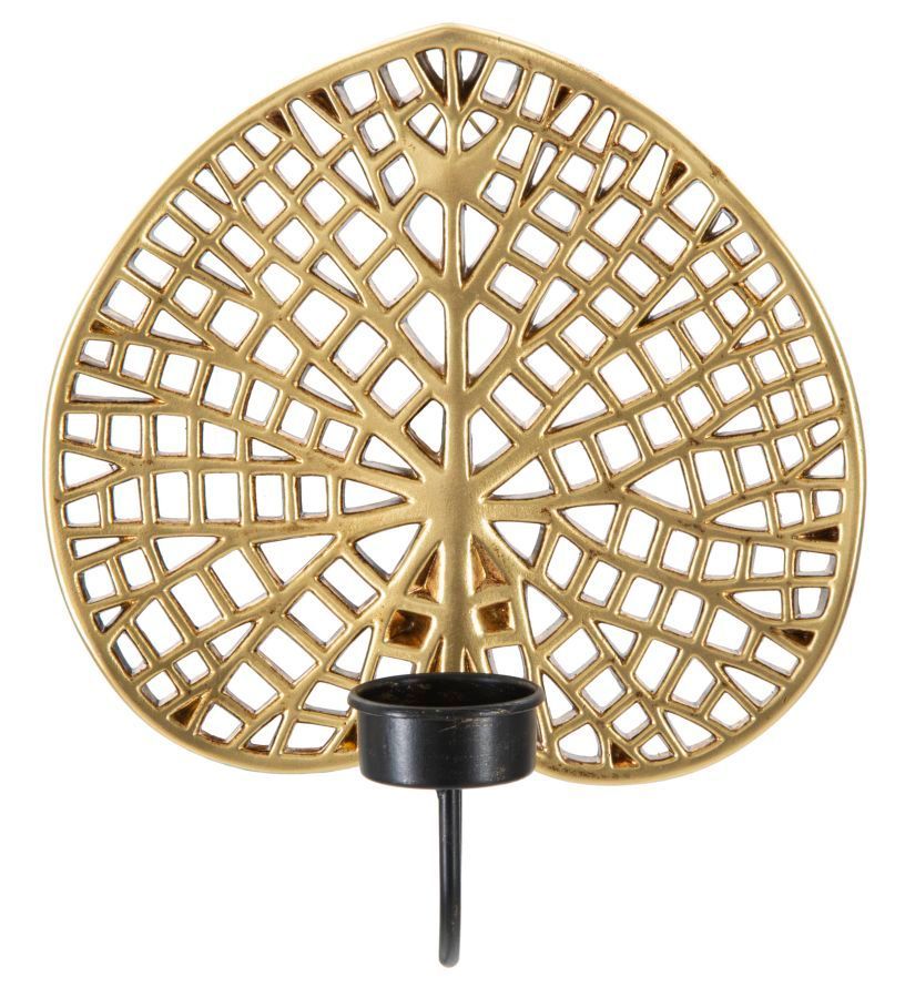 Porte-bougies mural lotus cm 20x8x22,2 - Photo n°1