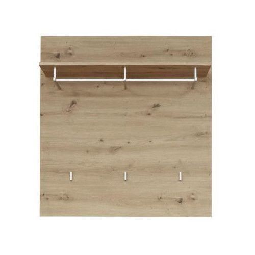 Porte-manteau 3 crochets bois chêne clair Kelia 91 cm - Photo n°1