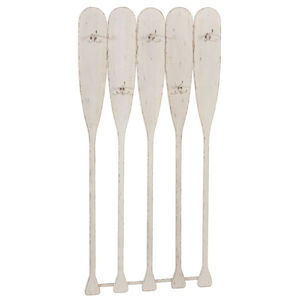 Porte-manteau bois massif beige Amble - Photo n°1