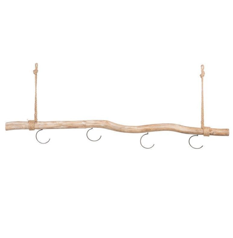 Porte-manteau chêne massif clair Azura - Lot de 2 - Photo n°1