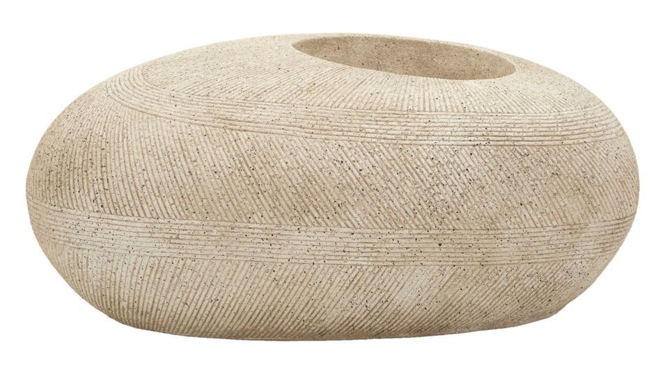 Porte-vase en pierre cm 78,5x56x33,5 (trou cm ø 28) - Photo n°1