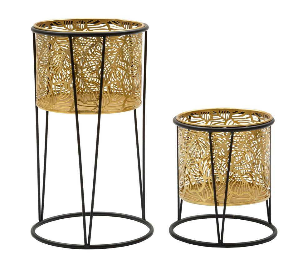 Porte-vase leavy jeu 2 pcscm ø 21x40-19x22 - Photo n°1