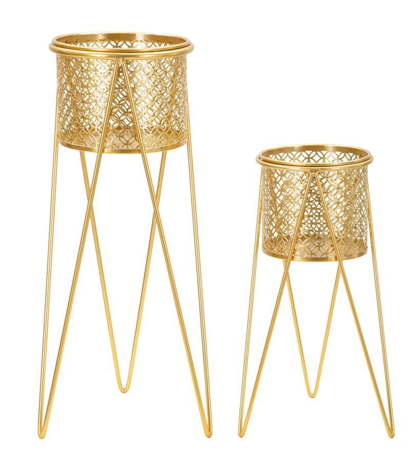 Porte-vase nat, lot de 2 pièces, 21 x 20 x 46 cm - 18 x 18 x 32 cm - Photo n°1