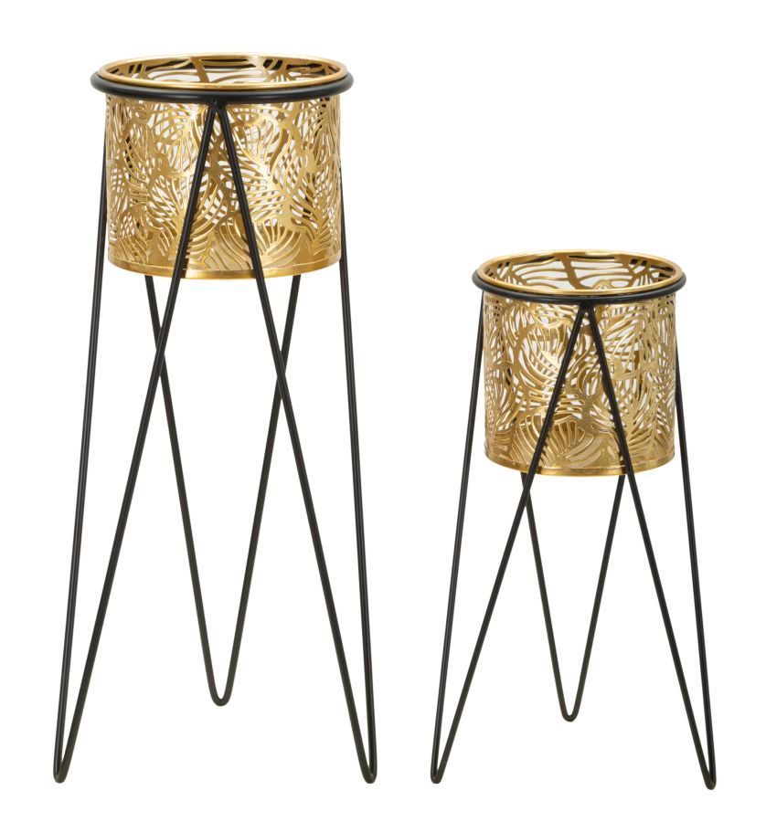 Porte-vases drak, lot de 2, 21 x 20 x 46 cm - 18 x 18 x 32 cm - Photo n°1