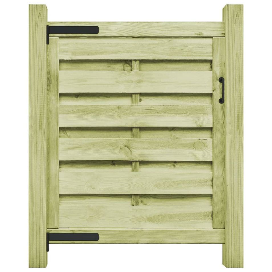 Portillon Bois de pin imprégné 100 x 100 cm Vert 3 - Photo n°1