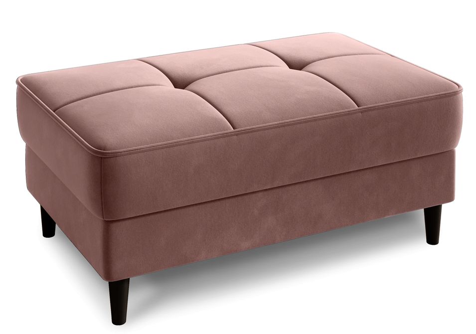 Pouf avec rangement en tissu BOZA - Photo n°1