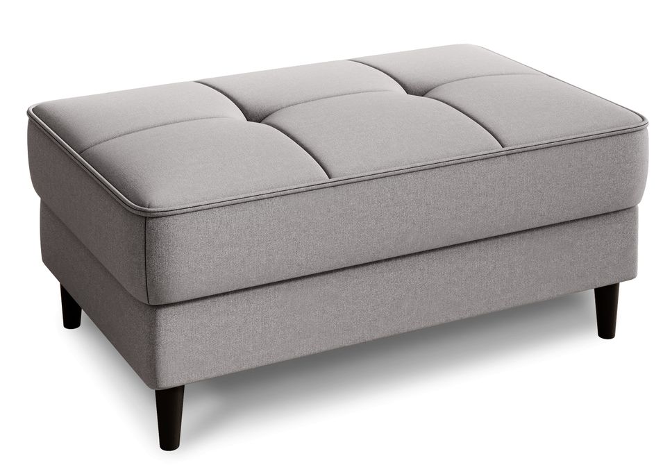 Pouf avec rangement en tissu BOZA 97 cm - Photo n°1