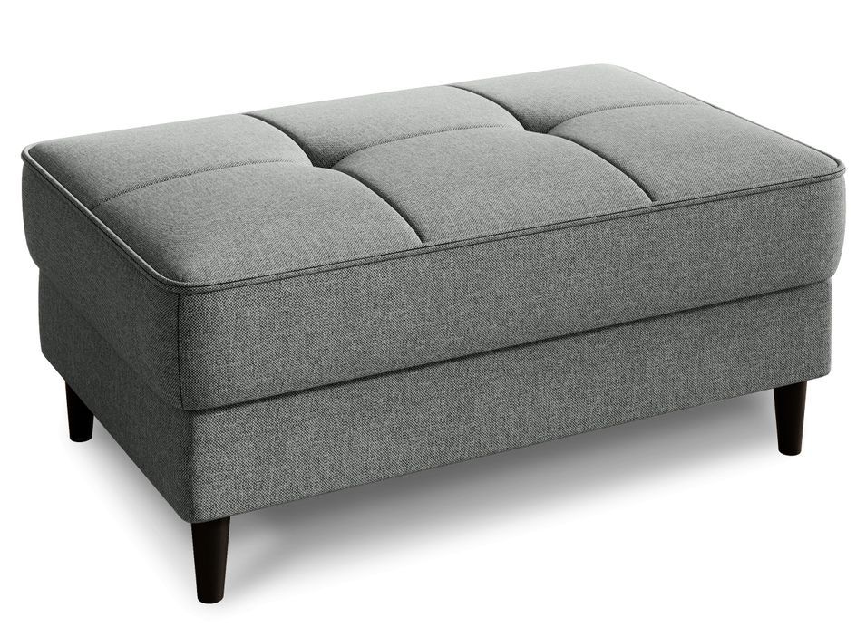 Pouf avec rangement en tissu BOZA 97 cm - Photo n°1