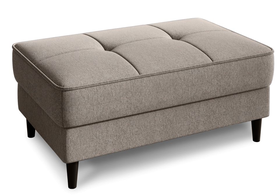 Pouf avec rangement en tissu BOZA 97 cm - Photo n°1