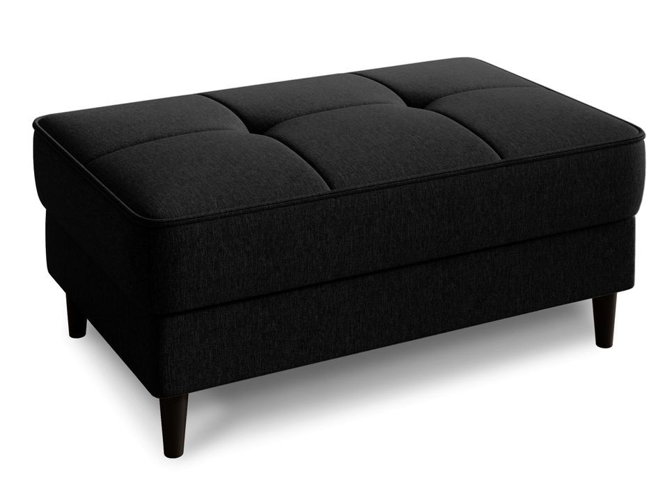 Pouf avec rangement en tissu BOZA 97 cm - Photo n°1