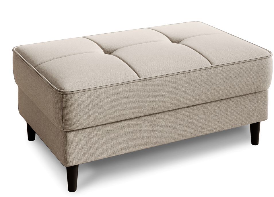 Pouf avec rangement en tissu BOZA 97 cm - Photo n°1
