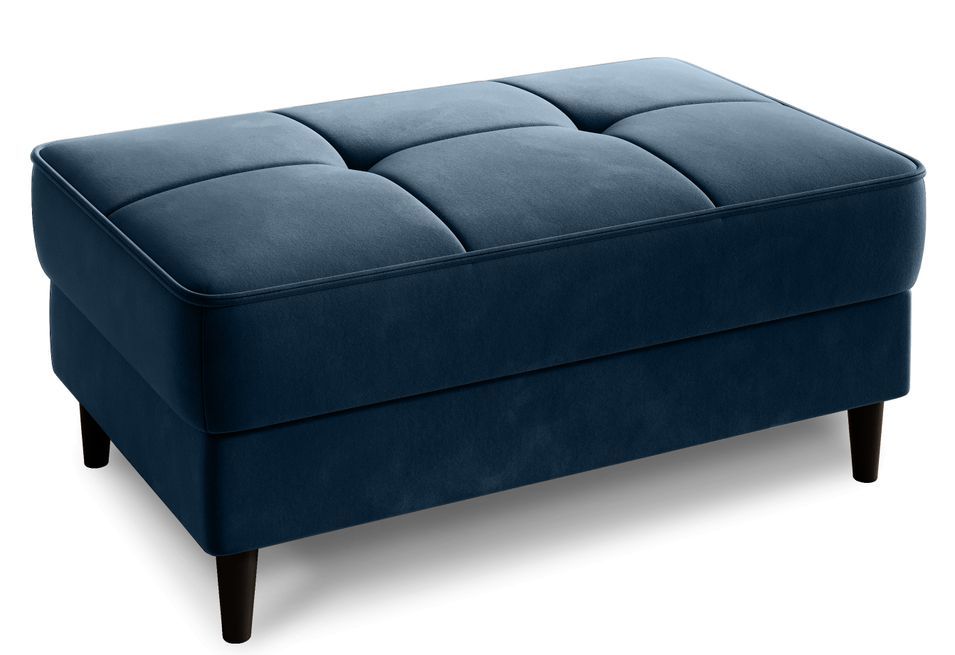 Pouf avec rangement en tissu BOZA 97 cm - Photo n°1