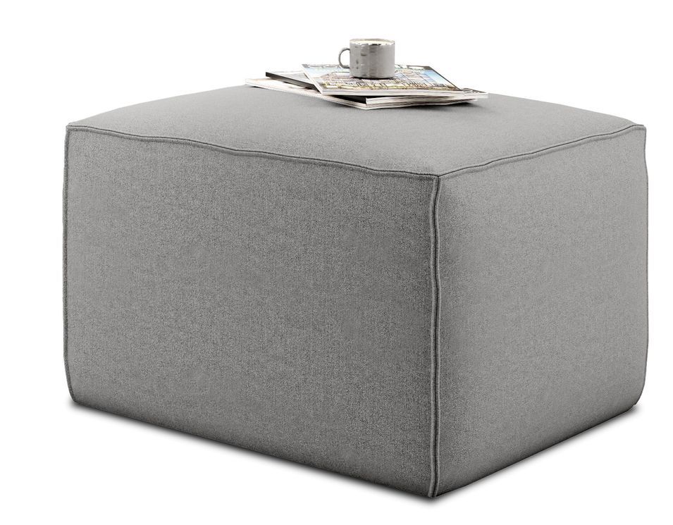Pouf de salon en tissu WILACE – Élégant et confortable - Photo n°1