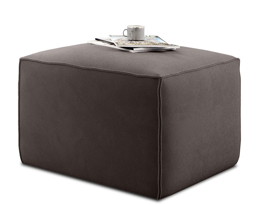 Pouf de salon en tissu WILACE – Élégant et confortable - Photo n°1