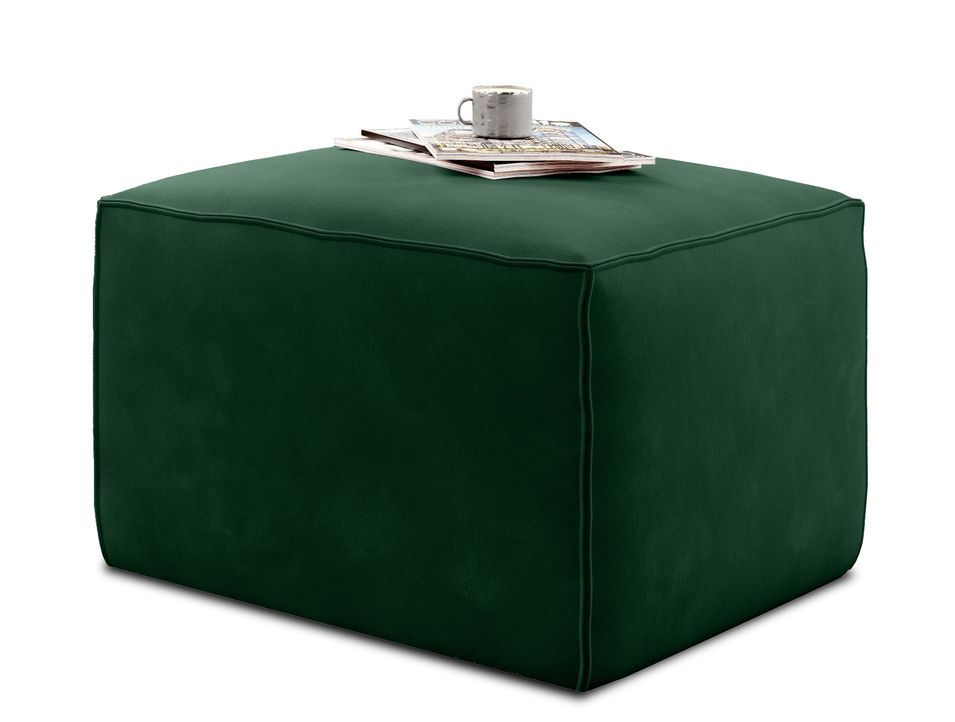 Pouf de salon en tissu WILACE – Élégant et confortable - Photo n°1