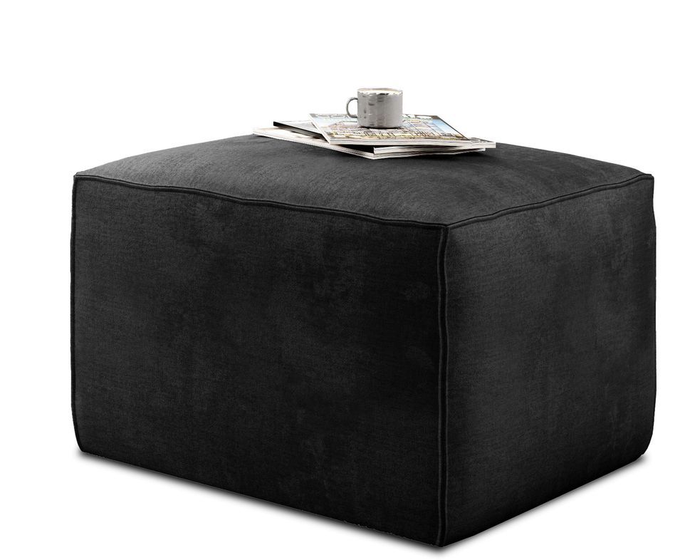 Pouf de salon en velours WILACE – Élégant et confortable - Photo n°1