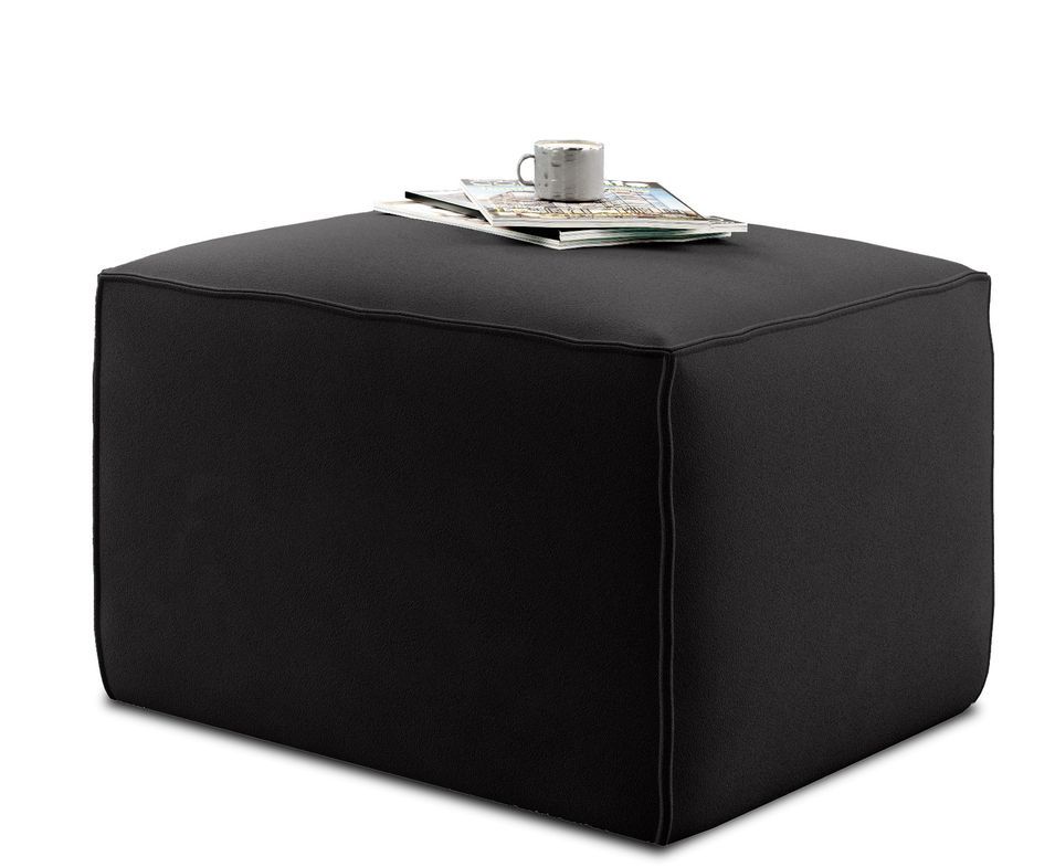 Pouf de salon en velours WILACE – Élégant et confortable - Photo n°1