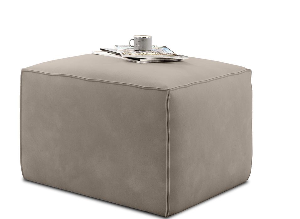 Pouf de salon en velours WILACE – Élégant et confortable - Photo n°1