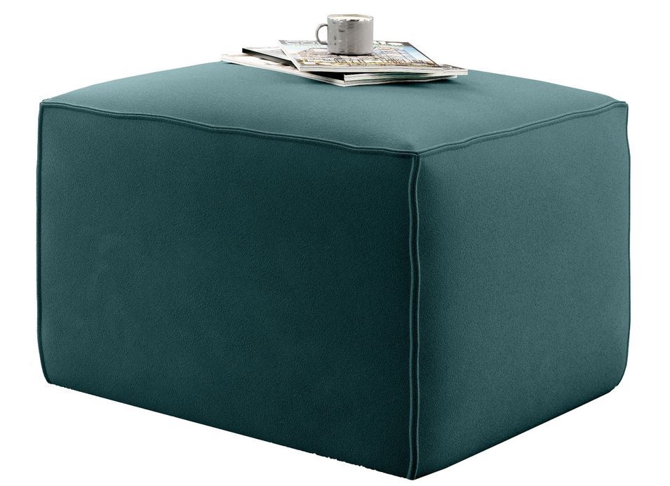 Pouf de salon en velours WILACE – Élégant et confortable - Photo n°1