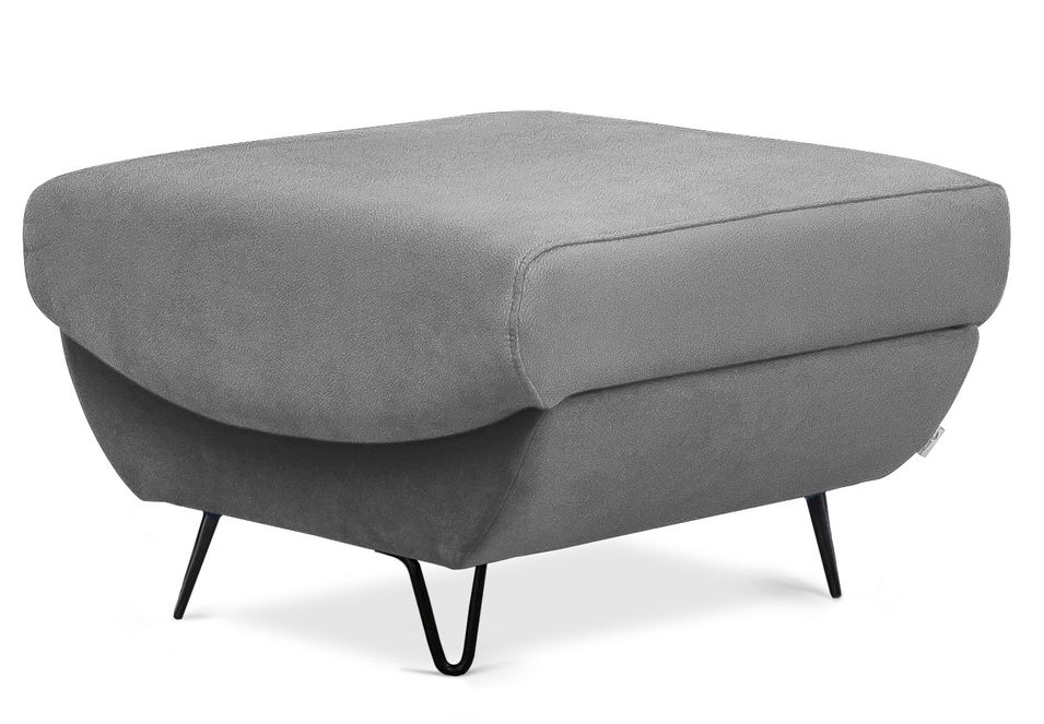 Pouf en velours ZURIK – Confort et praticité - Photo n°1