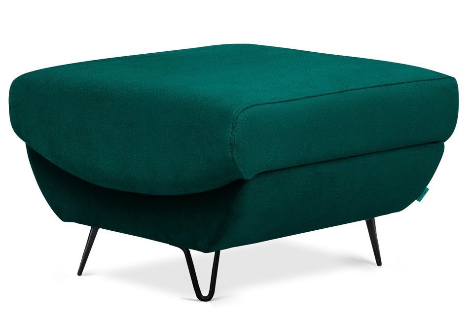 Pouf en velours ZURIK – Confort et praticité - Photo n°1