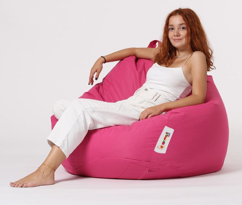 Pouf poire rose Premium XXL - Photo n°1