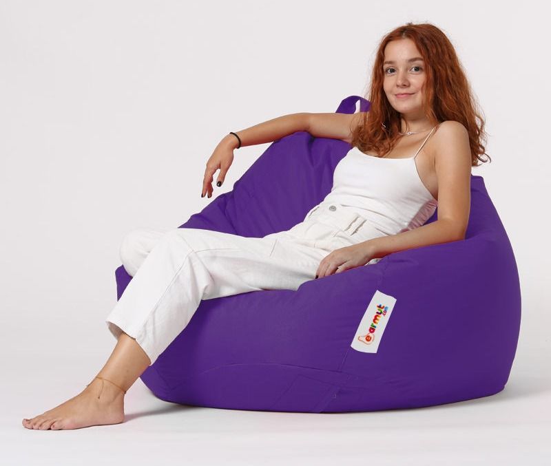 Pouf poire violet Premium XXL - Photo n°1