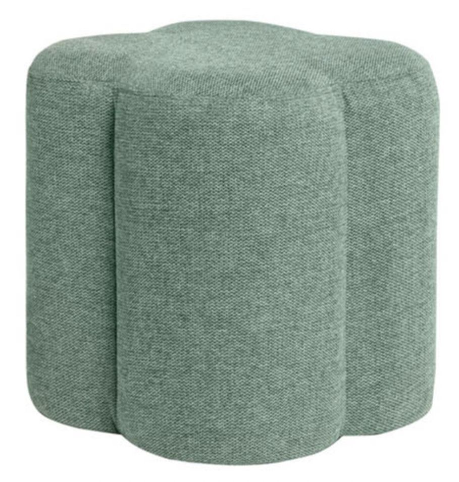 Pouf rond en tissu Kuba - Photo n°1