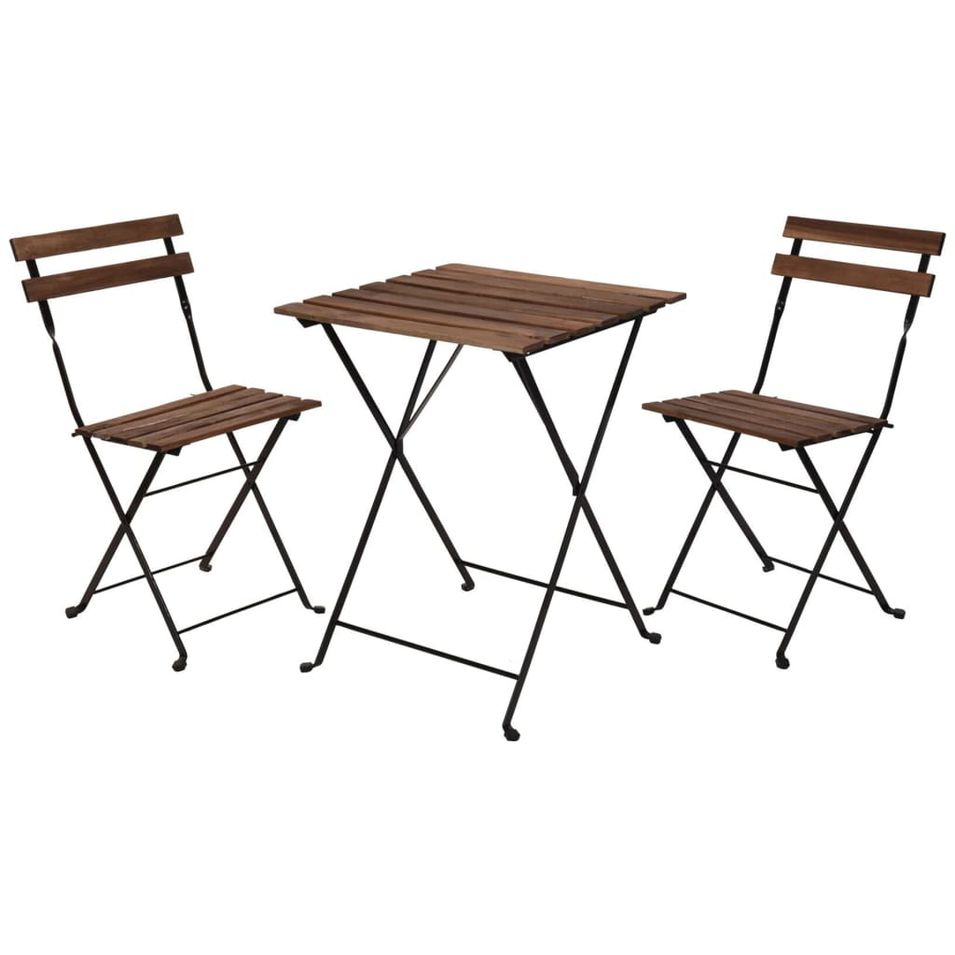 ProGarden Ensemble de bistro 3 pcs Noir - Photo n°1