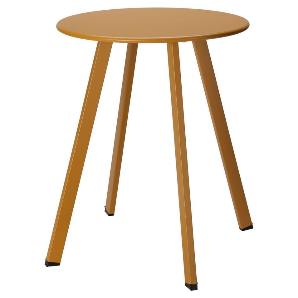 ProGarden Table d'appoint 40x49 cm jaune moutarde mat - Photo n°1
