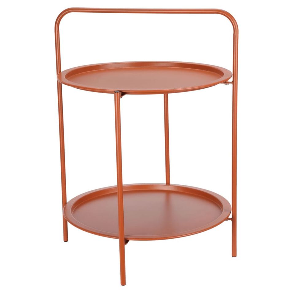 ProGarden Table d'appoint ronde 50x66 cm terre cuite mate - Photo n°1